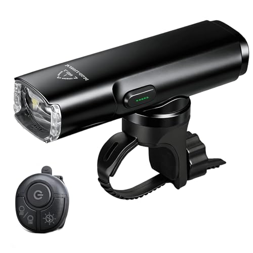 Bike Light for Night Riding, Front Bike Lights Rechargeable Bright Bicycle Light, Aluminum Alloy Anti-Glare IP66 Waterproof Bike Headlight for Urban, Road Cyclists, Commuters- 2000 Lumens