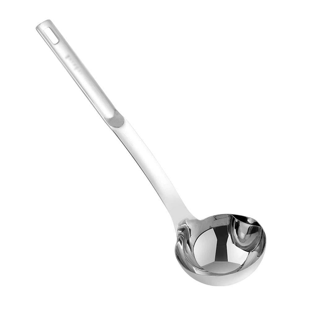 Tablespoons Kitchen Filter Oil Soup 304 Stainless Steel Tablespoon Oil Control Colander Spoon Serving Spoon (Color : 2 pack)