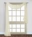 Gorgeous Home 1 PC SOLID BEIGE SCARF VALANCE SOFT SHEER VOILE WINDOW PANEL CURTAIN 216" LONG TOPPER SWAG