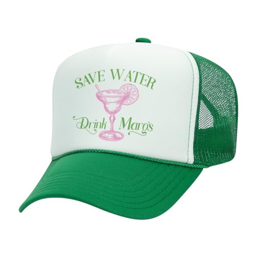 Image of TeesAndTankYou Save Water Drink Margs Foam Trucker Cap Adjustable Mesh Back Hat