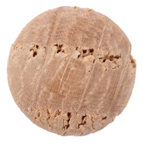 Image of Oak Round Head Screw Hole Plugs | Diameter: 1 /4 inch | Pack of 50 Approx. | Turned End Grain Screw Hole Buttons, Furniture Grade | UA-076-OW