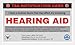 Hearing Aid TSA Notification Wallet Air Travel Card - Quantity (1)