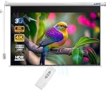 ABIS 100" Diagonal Electric Motorised Projector Screen, 2.5m Wide | 16:9 Aspect Ratio | Supports FHD, 2K, 4K, 8K | Ideal for Home Cinema, Office, School, Indoor Use