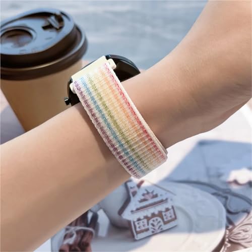 Bracelet nylon respirant 22mm pour montre connectée Huawei GT et Galaxy