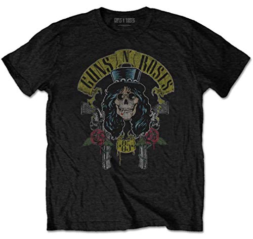 Hyj Guns N' Roses 'Slash 85' Camiseta  New & Official negro L