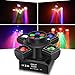 ENDYSHOW Moving Head DJ Lights,100W 4IN1 RGBW LED Moving Head Light with 6 Lighting Effects,4 Arms Stage Moving Head Lights for Sound Activated DMX512 DJ Stage Light for DJ Party Disco KTV Club