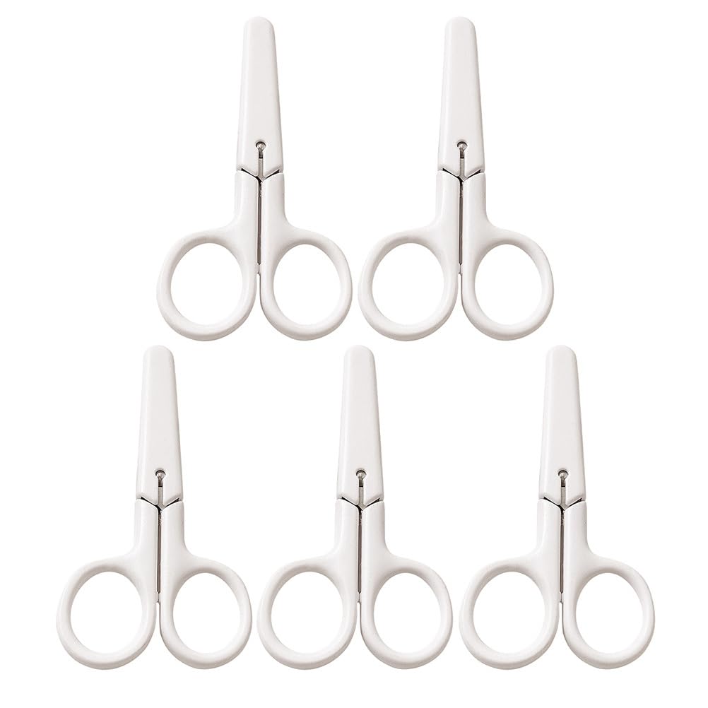 Petites fournitures à capuchon en acier inoxydable blanc pour enfants (Lot de 5)