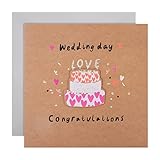 Hallmark Große Hochzeitskarte – modernes Kuchen-Design