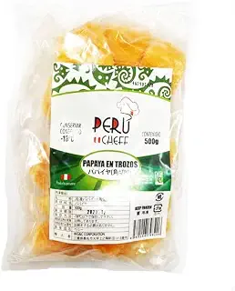 カット パパイヤ 果実 果肉 冷凍 500g ペルーシェフ PAPAYA EN TROZOS 500g PERU CHEFF
