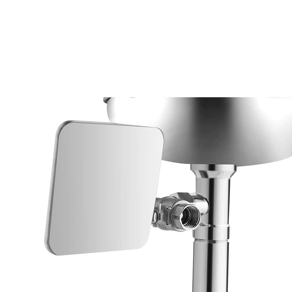 Lavaojos Vertical, estación de Lavado de Ojos de Emergencia de Acero Inoxidable 304, Doble Boquilla, Flujo Suave de Agua, Equipo de Seguridad para centrales eléctricas y Plantas químicas.