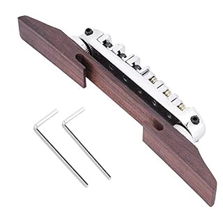 Dilwe Chevalet en Palissandre avec Rouleau pour Guitare 6 Cordes LP Jazz SG - Les Beatles, Paul McCartney, John Lennon, RIngo Starr, George Harrison