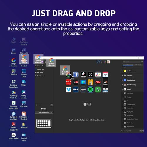 Basicolor Macro Pad,Stream Controller Deck with 15 Customizable Macro Keys Compatible with OBS/PowerPoint/Excel/YouTube/Word/Photoshop/Adobe Premiere Pro Windows 10/Mac14.0 (293SV3) White - Image 6