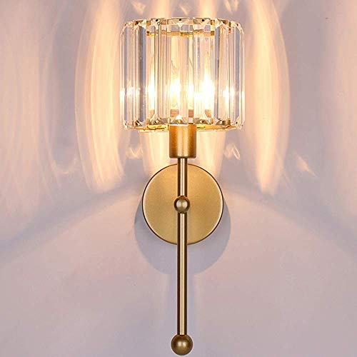 GGYTMQL Iluminación de lámparas de Apliques de Pared de Estilo Minimalista, luz Transparente de Pared de Cristal, Luces de Pared de la Noche del Dormitorio del Corredor