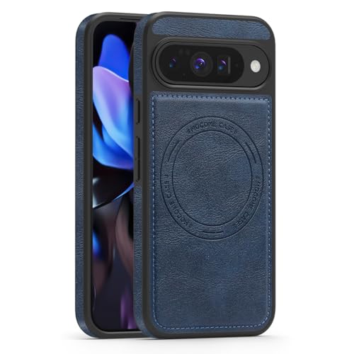 Coque Google Pixel 10 antichoc magnétique et robuste compatible MagSafe bleu