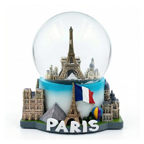 VILLA CRAFT Paris Schneekugel mit Musik, Farbe: