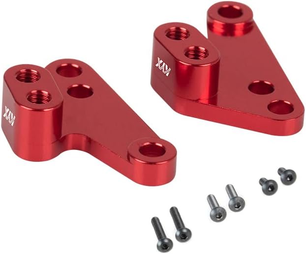 KYX Racing CNC Machined Aluminum Shock Tower Mounts Heighten Upgrades Parts Accessories for 1/10 RC Crawler Car Traxxas Maxx WideMaxx (Silver)