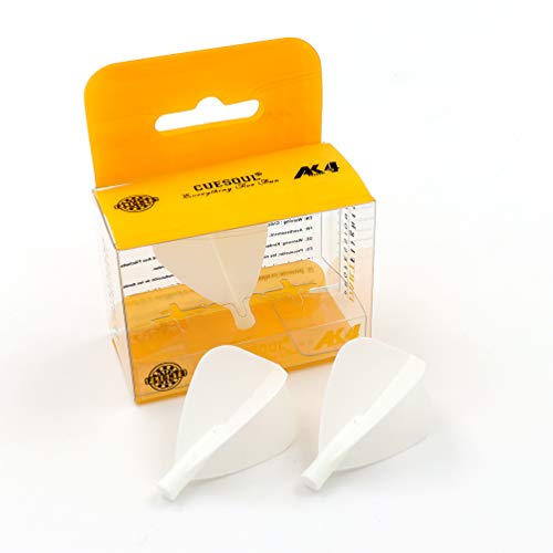 Black Scorpion Cuesoul Tero Ak4 Kite Dart Flights With 7 Colors, Set Of 3 Pcs (White) #TOP18