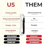 Elite Jumps Adjustable Jump Rope – 6mm PVC Training Rope for Fitness & Cardio | Indoor/Outdoor Skipping Rope with Unbreakable Handles, Non-Kinking Cord & Smooth Rotation for Boxing & Strength - Image 3