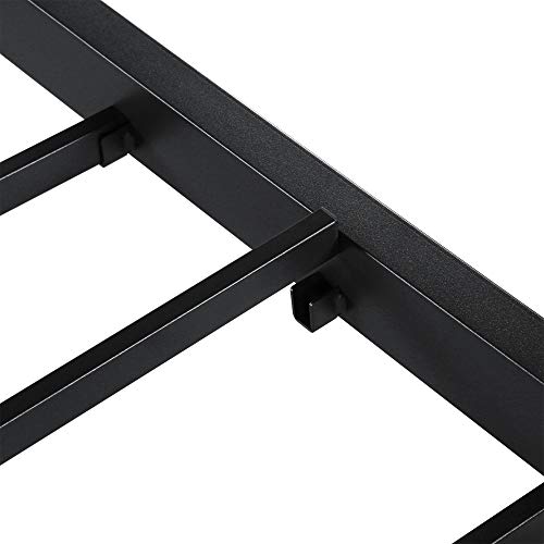 Sleeplace 16 Inch High Profile Tall Steel Slat Bed Frame / Non-Slip Support/ Ss-3000, King, Black (16Bx09) #TOP6
