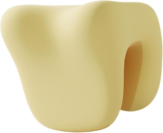 Neck Support Pillow, Neck Support for Office Chairs, Ergonomic Neck Support Pillow, Neck Pillow for Hotels, Yellow