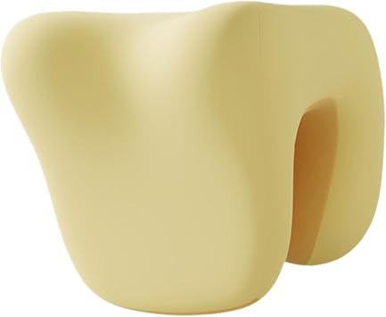 Neck Support Pillow, Neck Support for Office Chairs, Ergonomic Neck Support Pillow, Neck Pillow for Hotels, Yellow