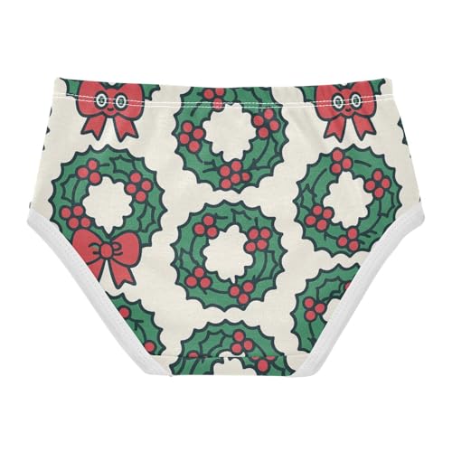 Wreath Seamless Girls' Underwear for Daily Wear Organic Underpants for Baby Girls in Sizes 2T,3T, 4T, 5T, 6Y and 8Y2