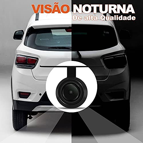 Câmera De Ré Micro Suporte Borboleta E Visão Noturna Universal