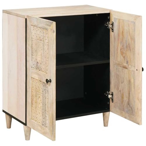 Aparador blanco 60 x 33,5 x 75 cm comoda madera salon 4