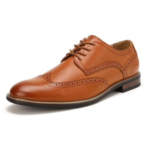 Image of Men Dress Shoes Formal Lace Up Latex Insole Oxford Business Wedding Leather Derby Shoe