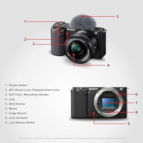 Sony Alpha ZV-E10K (Previously ZV-E10L) with Upgraded SELP1650 (Ver 2) Power Zoom Lens | 24.2 MP Interchangeable-Lens Mirrorless vlog Camera, Made for Creators |APS-C Sensor 4K Movie Recording-Black - Image 7