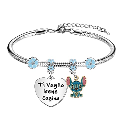 Angelra Regali di Cugina Bracciale da DonnaTi Voglio Bene Cugina...