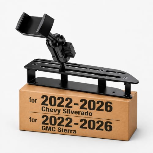 Image of Surfcabin Metal Dash Phone Mount 2022+ Silverado & Sierra 13.4-Inch Screen | Adjustable Multi-Device Phone Holder, No Extra Drilling Required, With 2022 2023 2024 2025 2026, Stable & Anti-Shake