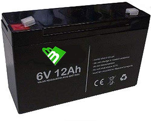 TENSIONE: 6V 6V 12Ah batteria al piombo ricaricabile sigillata ermetica compatibile con 6V 10Ah per Auto Macchine Quad Moto per Bambini