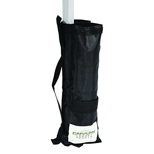 Caravan Canopy Outdoor Canopy Weight Bags - Set of 4, Black