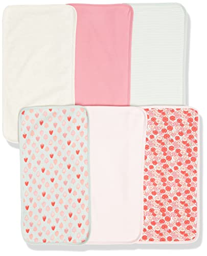 Image of Amazon Essentials Unisex Kids' Burp Cloths, Pack of 6