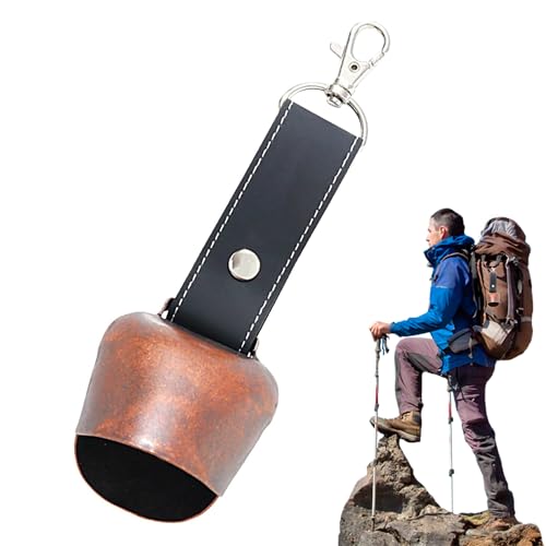 CHENNAN 1 Pezzi Campanelli anti orso, Campane per orsi per escursionisti, Metallo Vintage Mini Mucca Campane, Campana Escursionismo Per Borsa, per Escursionismo Campeggio Attività All'Aperto (C2)