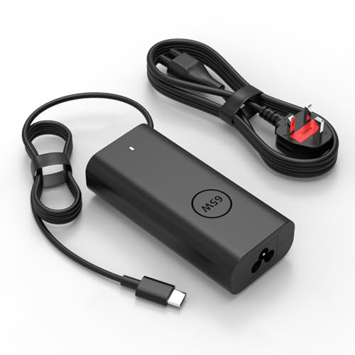 65W USB C Laptop Charger Compatible with Dell Latitude/XPS/Chromebook Series LA65NM190 5420 5520 7420 7430/7480 7490 & Inspiron 14 16 7620 2in1/XPS 13 Power Adapter