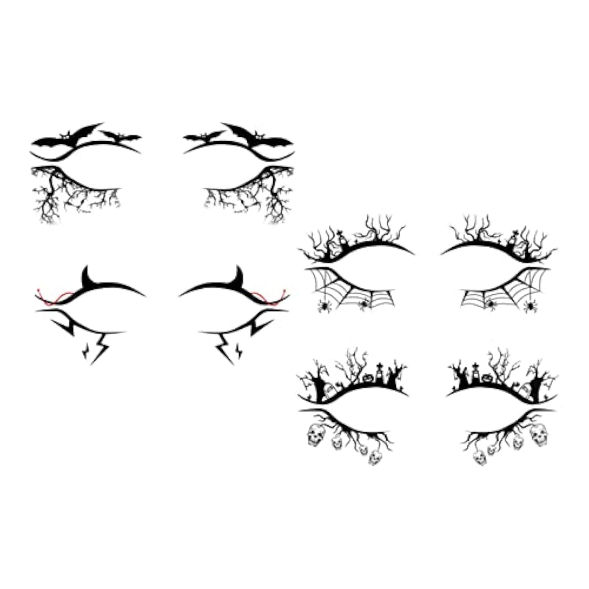 Eye Liner Stickers for Halloween and Party Makeup