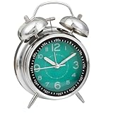 YYDS 大音量 爆音 アナログ うるさい 絶対起きれる目覚まし時計 おしゃれ 爆音めざまし時計 アラーム 目覚ましどけい 起きれる 静音 ベル音 起きられない人用 目さまし時計 絶対に起きる目覚まし 金属光沢 北欧 アラームクロック 夜でも見える 着信音 機械式 デスクに置く 電池別売 子供 学生 4インチ グリーン