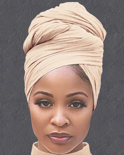 Pure Color Large Scarf for Women - Wrap Head Sweat Cloth Bandanas for Black Women Hair Wrap Sleeping