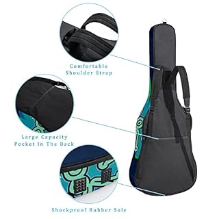 Housse de transport étanche pour guitare avec bandoulière réglable Motif lettre, Multicolore 01., 42.9×16.9×4.7 in… - Les Beatles, Paul McCartney, John Lennon, RIngo Starr, George Harrison Housse de transport étanche pour guitare avec bandoulière réglable Motif lettre, Multicolore 01., 42.9x16.9x4.7 in… – Image 3