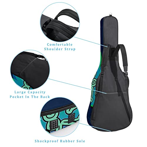 Housse de transport étanche pour guitare avec bandoulière réglable Motif lettre, Multicolore 01., 42.9×16.9×4.7 in… - Les Beatles, Paul McCartney, John Lennon, RIngo Starr, George Harrison Housse de transport étanche pour guitare avec bandoulière réglable Motif lettre, Multicolore 01., 42.9x16.9x4.7 in… – Image 4