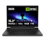 2026 Alienware 15 Gaming Laptop (15.3" FHD+ 165Hz, AMD Ryzen 5 220 (> Intel Ultra 7-155U), 16GB DDR5, 1TB SSD, NVIDIA GeForce RTX 4050 6GB), Backlit, Cryo-tech Cooling, Ethernet, Windows 11 Home