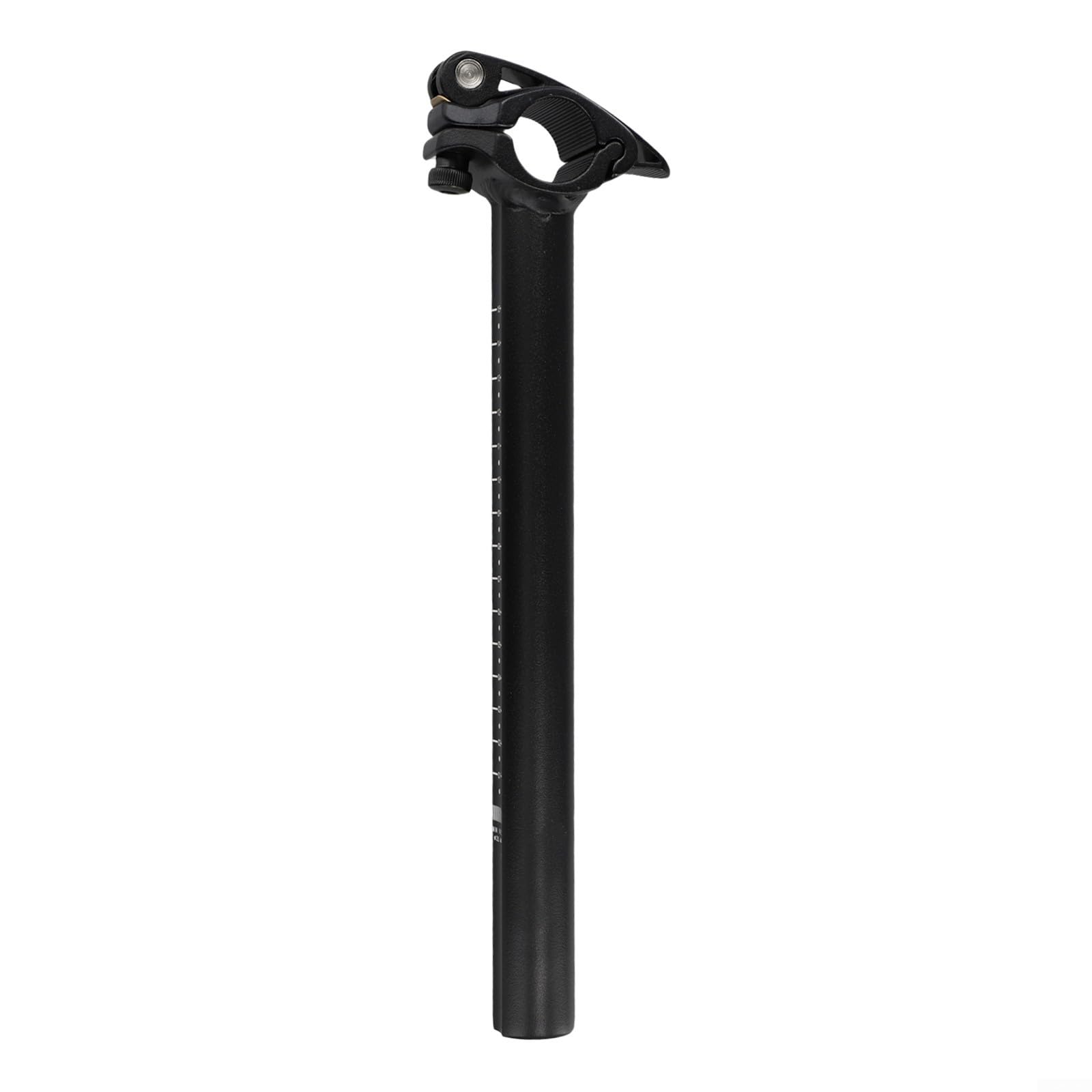 Yhenlovtt Folding Bike Stem, Adjustable Quick-Release Riser, Aluminum Alloy, for Folding Electric Bikes and Commuter Cycles, Black Silver(25.4mm)
