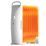 Radiateur à huile 700W/1000W - Chauffage de toute la pièce et protection contre la surchauffe pour un chauffage domestique économe en énergie (1000W)