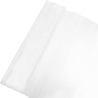 uxcell 19" by 5.5 Yard Tulle Fabric Backdrop Curtains for DIY Tutu Skirt Shower Decor Wedding Crafts Birthday Party Supplies, White