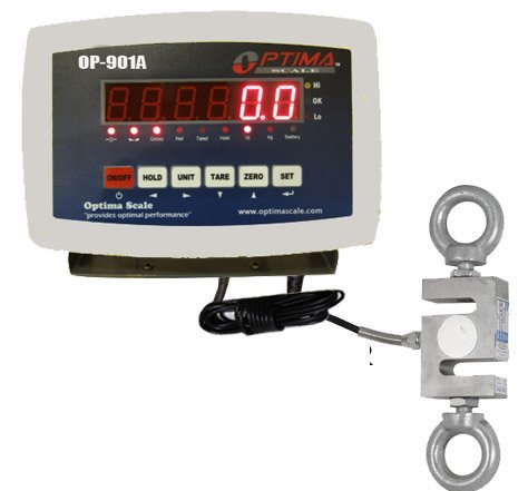 Báscula Colgante Digital Optima Scales OP-926-200 200 lb miniatura 1
