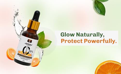 Image of Jubilation 20% Vitamin C Face Serum for Glowing Skin Dark Spot & Pigmentation Acne Scar Revives Dull Skin & Protects Against Sun Damage Vitamin C Serum for Oily Skin Suitable for Men & Women 30 ml