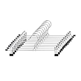 YUEANG Pant Hangers with Clips Space Saving Metal Clip Hanger for Pants Hanger for Jeans Skirt Slack...