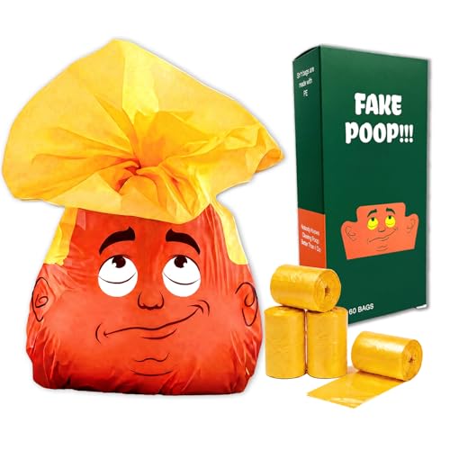 Dog Poop Bags Rolls Funny Poop Bags for Dog 60 Counts Lavender Scented